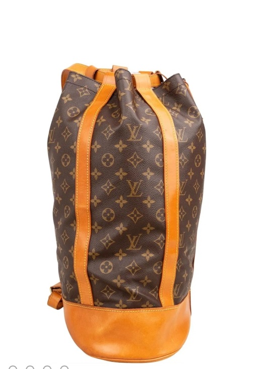 Louis Vuitton VINTAGE Brown Monogram Randonnee Leather Backpack main image 14